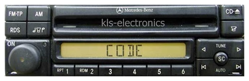 Mercedes radio cd alpine mf2297 service code