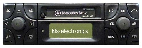 Mercedes audio 10 radio cc be3200 service code