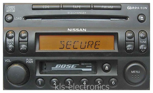 Nissan radio 6cd service code 