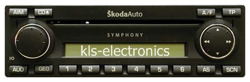 Skoda symphony  radio cd service code